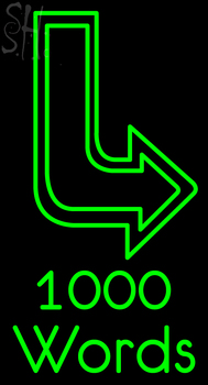 Custom Thousands Words Neon Sign 6