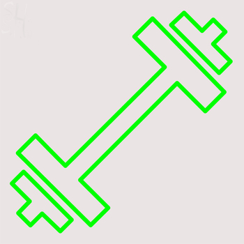 Custom Barbell Neon Sign 2