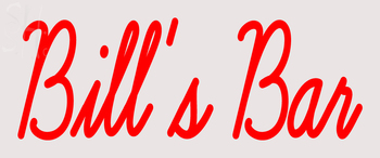 Custom Bills Bar Neon Sign 1