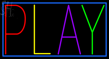 Custom Blue Bodar Play Neon Sign 1