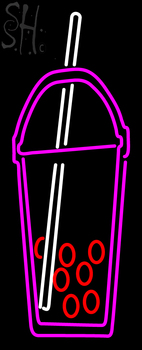 Custom Boba Tea Symbol Neon Sign 2
