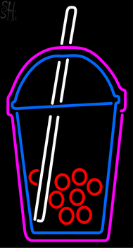 Custom Boba Tea Symbol Neon Sign 3