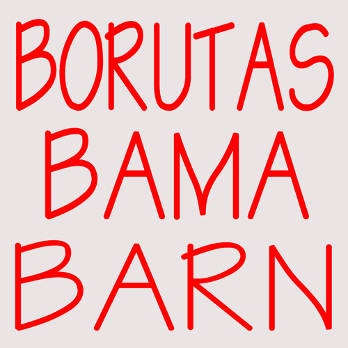 Custom Borutas Bama Barn Red Logo Neon Sign 1