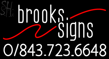 Custom Brooks Signs Neon Sign 2