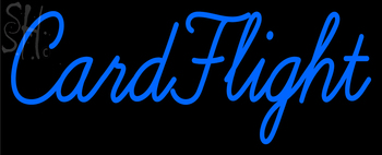 Custom Card Flight Neon Sign 1
