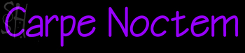 Custom Carpe Noctem Neon Sign 1