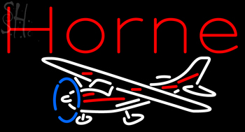 Custom Cessna 182 With Horne Neon Sign 2