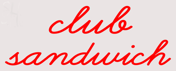 Custom Club Sandwich Neon Sign 2