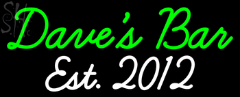 Custom Dave Est 2012 Neon Sign 4