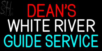 Custom Dean White River Guide Service Neon Sign 5