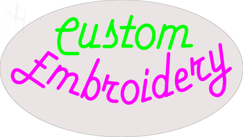 Custom Embroidery Neon Sign 1