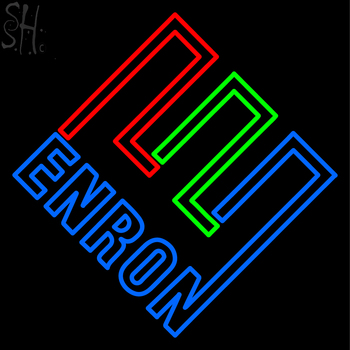 Custom Enron Logo Neon Sign 2