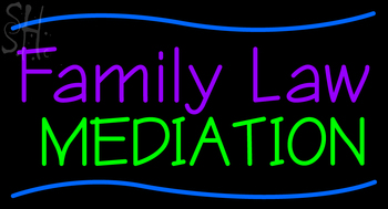 Custom Family Law Mediation Neon Sign 1