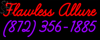 Custom Flawless Allure 872 356 1885 Neon Sign 1
