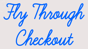 Custom Fly Through Checkout Neon Sign 1