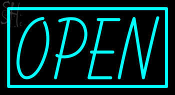 Custom Framed Open Neon Sign 1