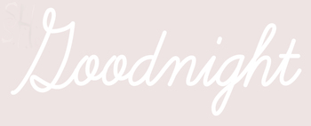 Custom Good Night Neon Sign 2