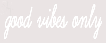 Custom Good Vibes Only Neon Sign 3