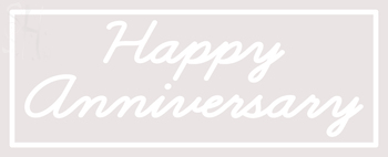 Custom Happy Anniversary Neon Sign 1