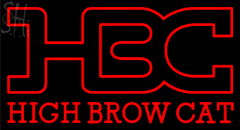 Custom Hbc High Brow Cat Neon Sign 1