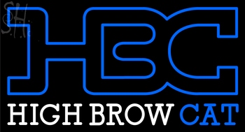 Custom Hbc High Brow Cat Neon Sign 3