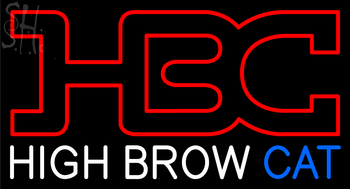 Custom Hbc High Brow Cat Neon Sign 6