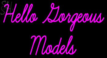 Custom Hello Gorgeous Models Neon Sign 4