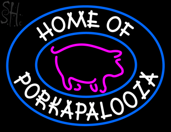Custom Home Of Porkapalooza Neon Sign 4