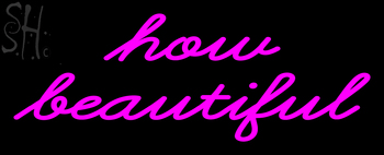 Custom How Beautiful Neon Sign 1