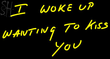 Custom I Woke Up Wanting To Neon Sign 2