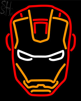 Custom Sol Johnson Iron Mans Face Neon Sign 1