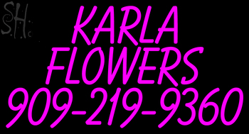 Custom Karla Flowers Neon Sign 2