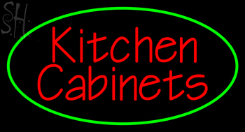 Custom Kitchen Cabinets Neon Sign 1