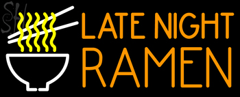 Custom Late Night Ramen Logo Neon Sign 1