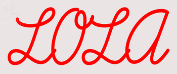 Custom Lola Neon Sign 4