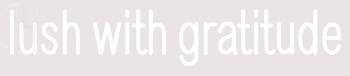 Custom Acuff Lush With Gratitude Neon Sign 5