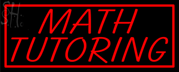 Custom Math Tutoring Neon Sign 1