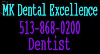 Custom Mk Dental Excellence Dentist Neon Sign 1