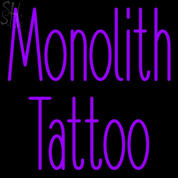 Custom Monolith Tattoo Neon Sign 2