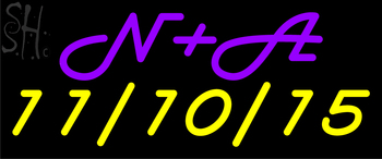 Custom N Plus A 11 10 15 Neon Sign 2
