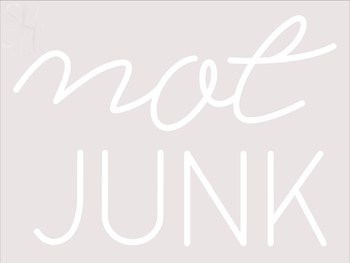 Custom Not Junk Neon Sign 5