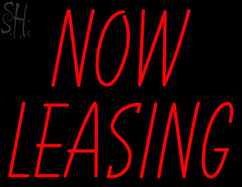 Custom Now Leasing Neon Sign 1