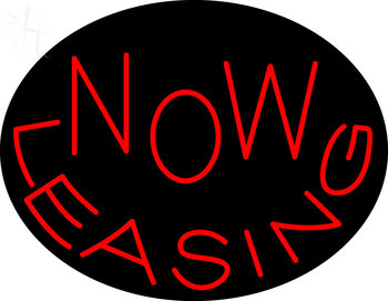 Custom Now Leasing Neon Sign 3