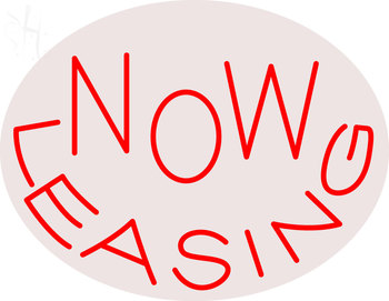 Custom Now Leasing Neon Sign 4