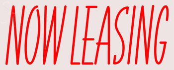 Custom Now Leasing Neon Sign 6
