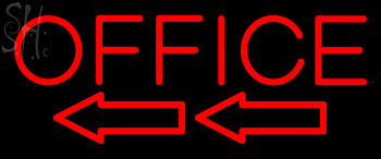 Custom Office With Left Arrow Neon Sign 3
