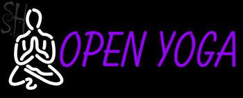 Custom Open Yoga Logo Neon Sign 1