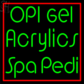 Custom Opi Gel Acrylics Neon Sign 1