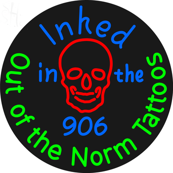 Custom Out Of The Norm Tattoos Neon Sign 2