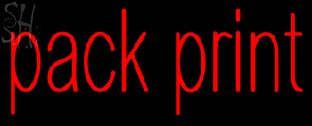 Custom John Kimber Pack Print Neon Sign 2